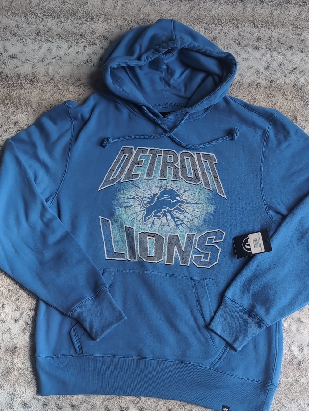 '47 Detroit Lions Bottle Rocket Headline Pullover Hoodie